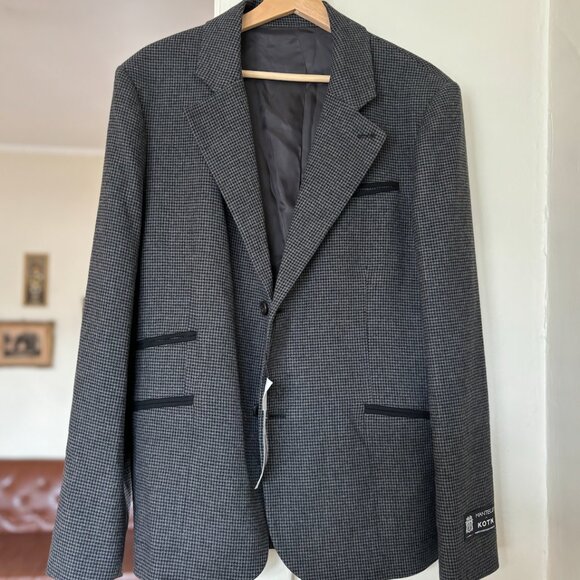 NWT Kotn Wool Laureate Jacket M – Charcoal Houndstooth, - Picture 4 of 6